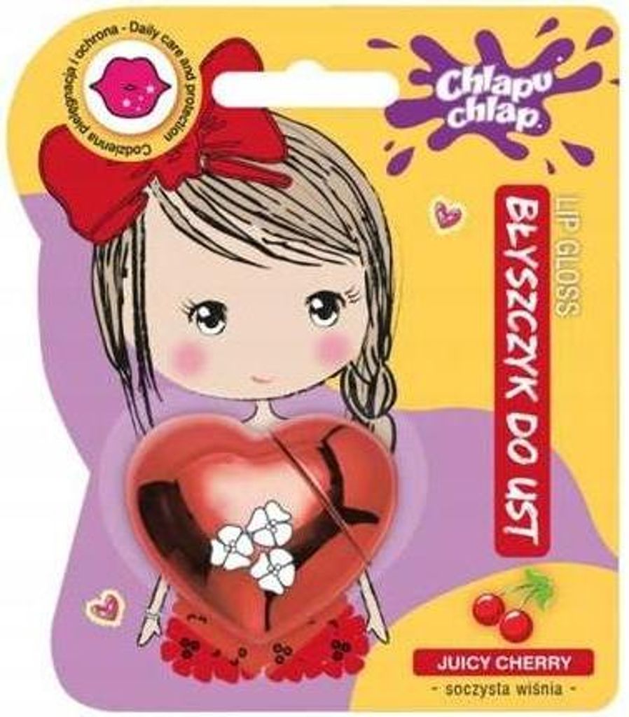ESTETICA Chlapu Chlap Heart Lipgloss in Juicy Cherry 10ml