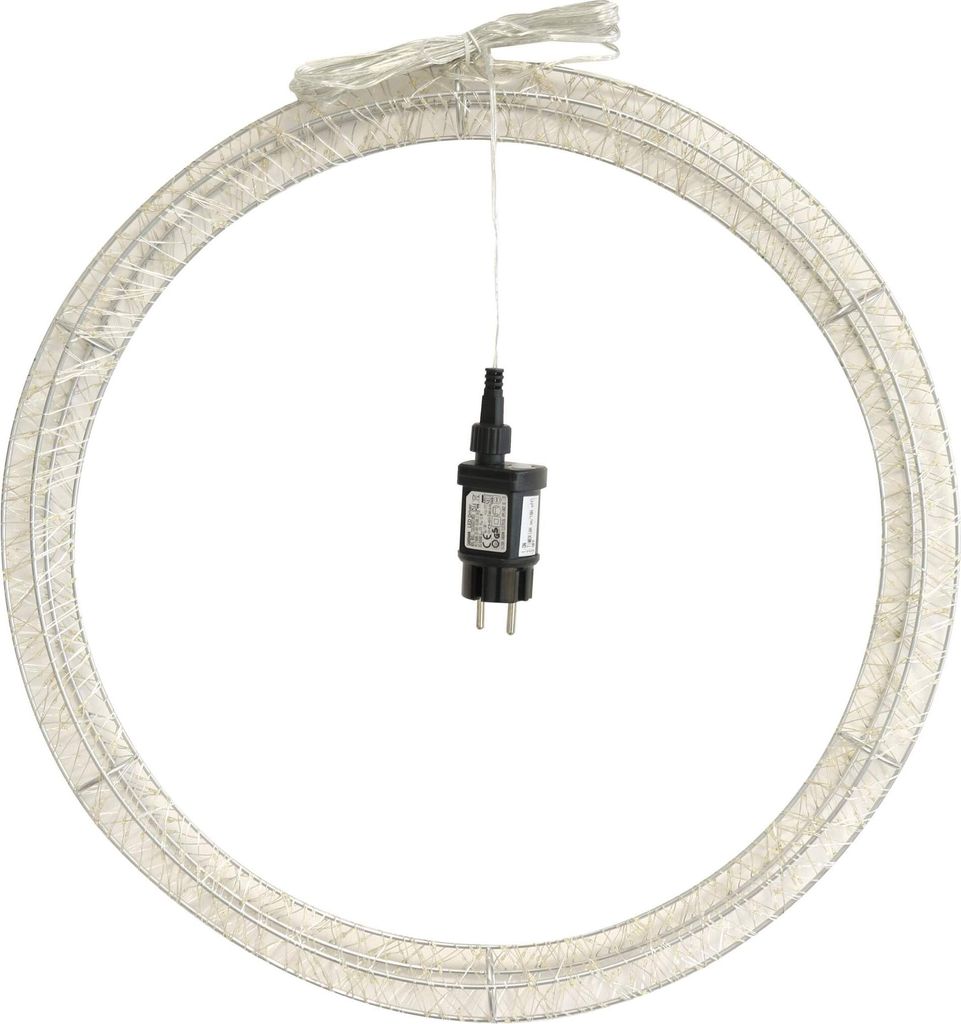 LED Lichtkranz auf Metallgestell 720 LEDs Ø 50 cm Türkranz Produktbild 2