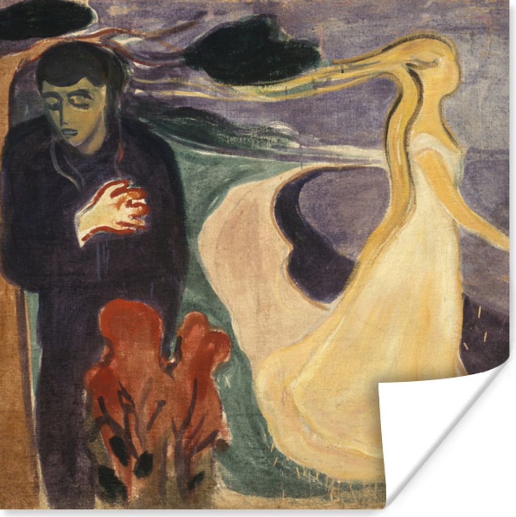 MuchoWow Poster Trennung - Edvard Munch 75x75 cm - Wand Dekoration