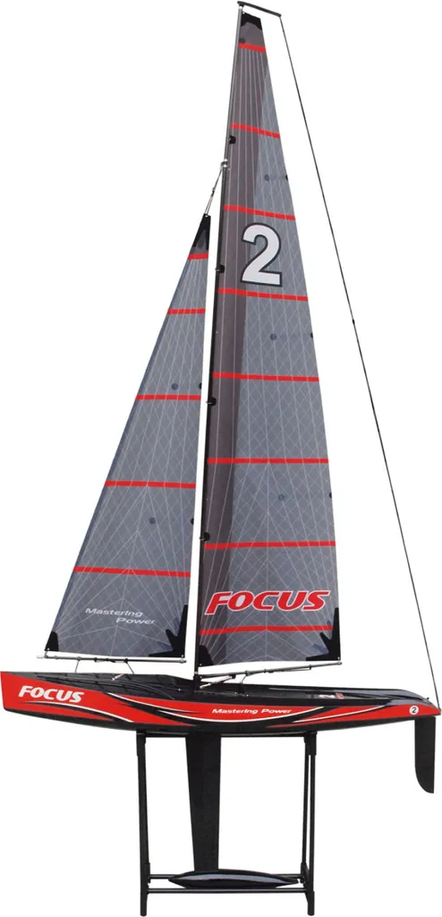 Voilier Amewi Focus V2 26061 Racing Yacht 100cm RTR 2,4 GHz pour Étangs