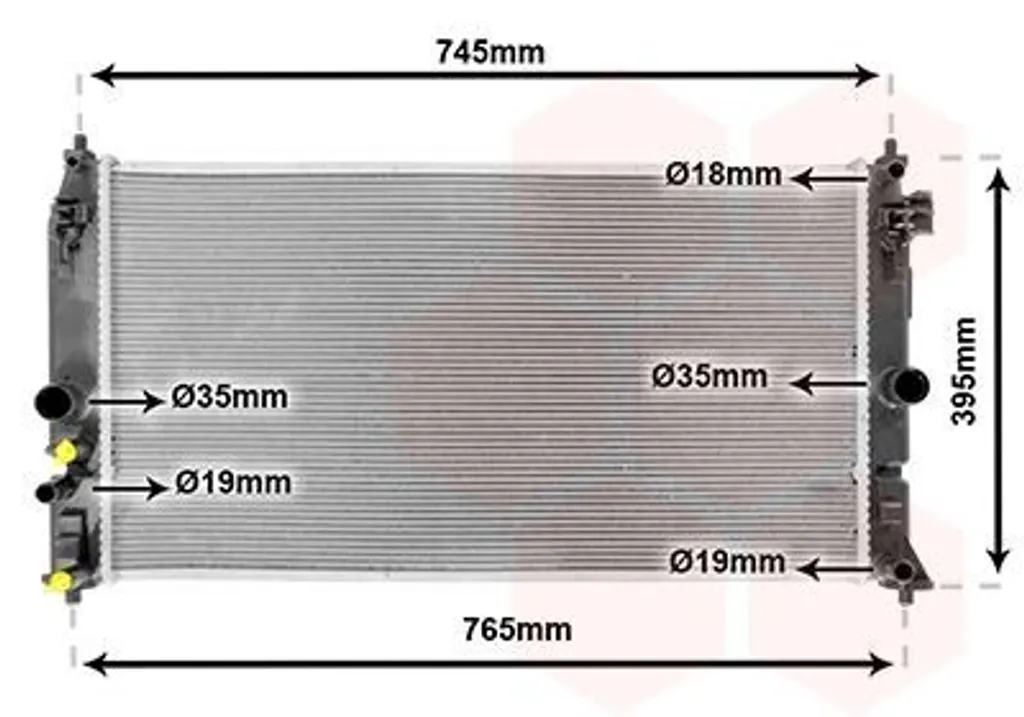 Stop Surchauffe Moteur : Radiateur VAN WEZEL 53012704 pour TOYOTA Prius