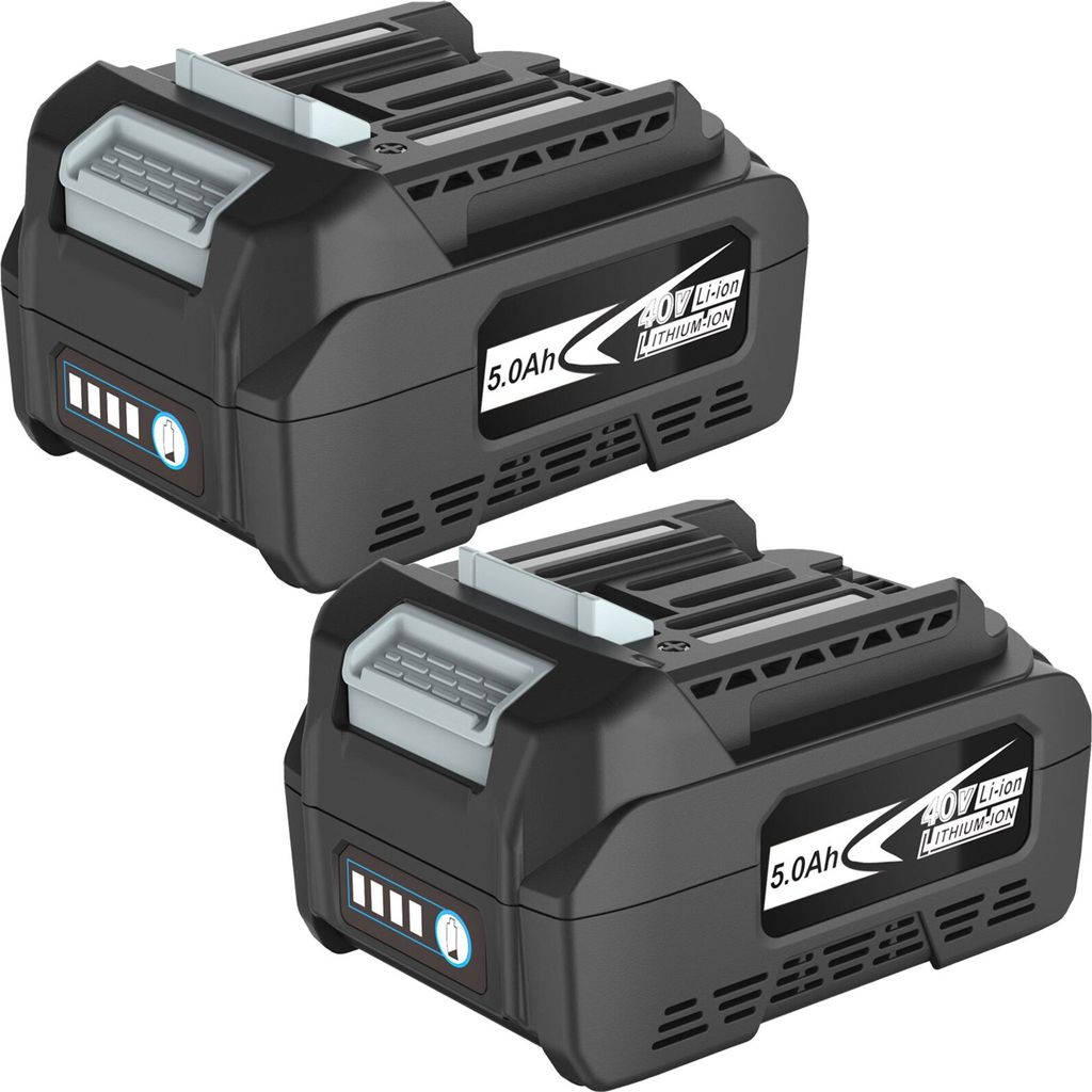 2-Pack 40V 5,0Ah Ersatzakku Für Makita BL4040 BL4040B Produktbild 