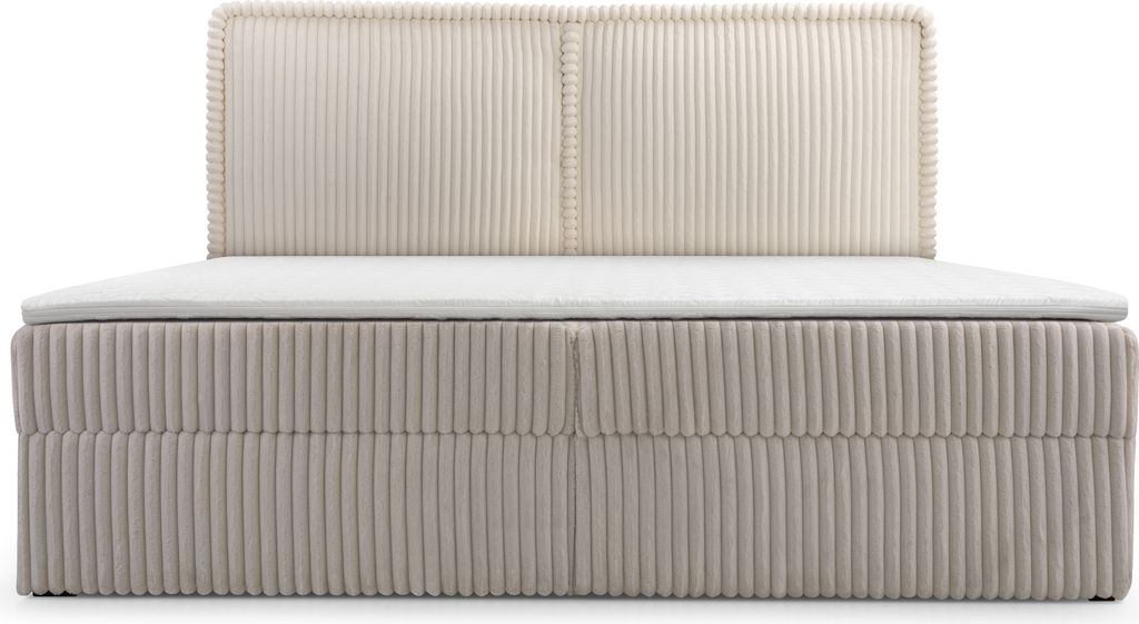 MOEBLO Boxspringbett Bett 04 – Boxspringbett aus Cord, Produktbild 