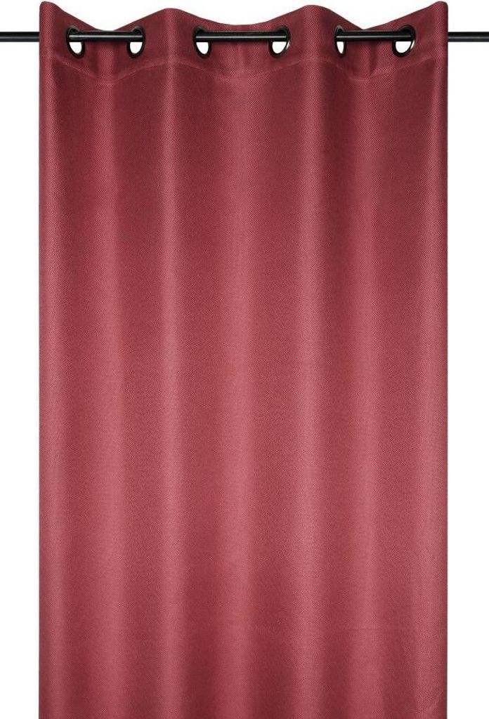 Copenhague Vorhang 140x260cm Rot - Stoff