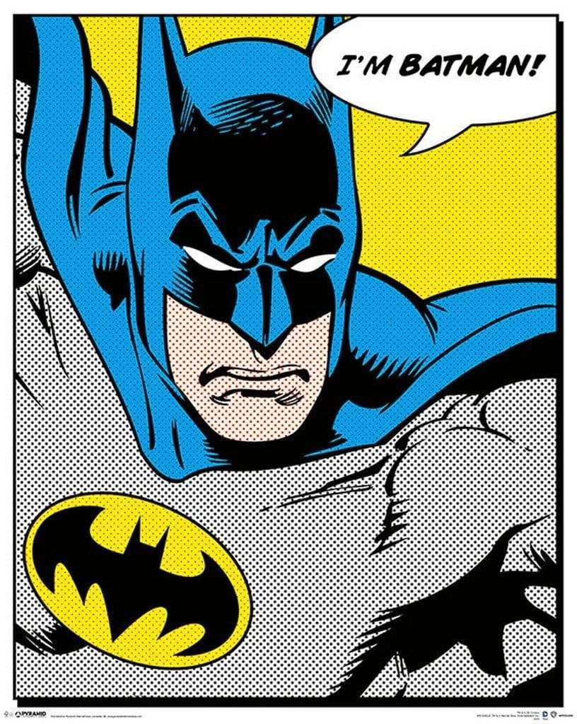 Pyramid Batman Im Batman Poster 40x50cm.