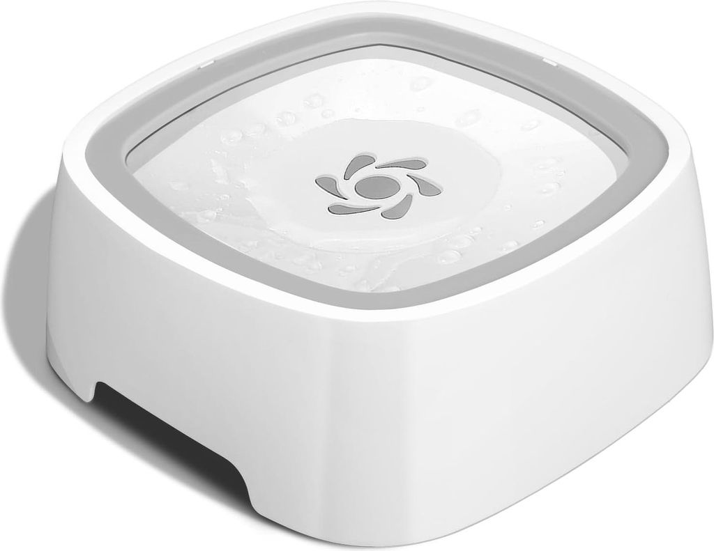 Spritzschutz-Wassernapf für Hunde, Überlaufschutz-Hundenapf für Tiere, schwimmender Wassernapf, Hundenapf für Hund, Katze, Welpe, 1,5 l Spritzs...