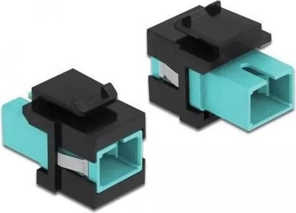 Modulo Keystone SC Simplex per Fibra | Nero Acquamarina | Prezzo Shock