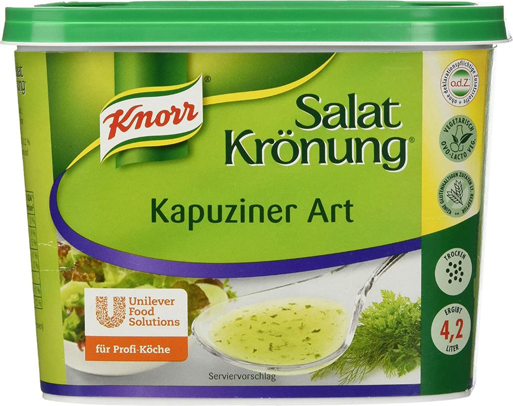 Knorr Salatkröung Kapuziner Art Base pour vinaigrette 500g Image du produit 