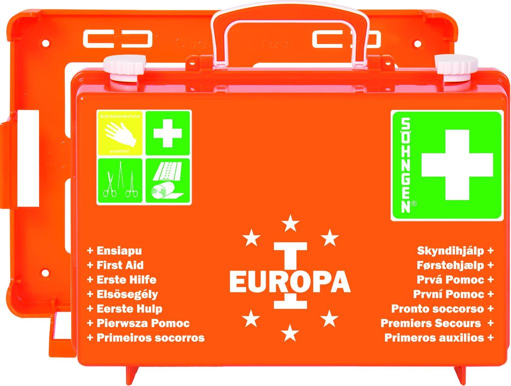 Erste Hilfe Koffer EUROPA I B310xH210xT130ca.mm orange