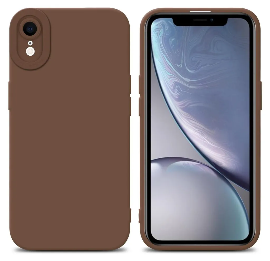 Cover iPhone XR Cadorabo TPU Marrone: Anti-Shock e Flessibile