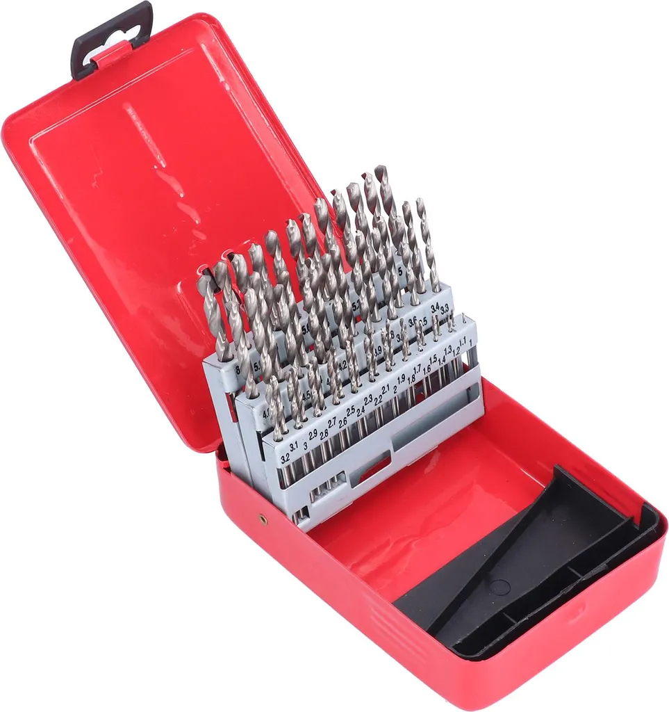 Coffret de forets HSS usinage mécanique - Kit de 51 mèches métal durables - 2