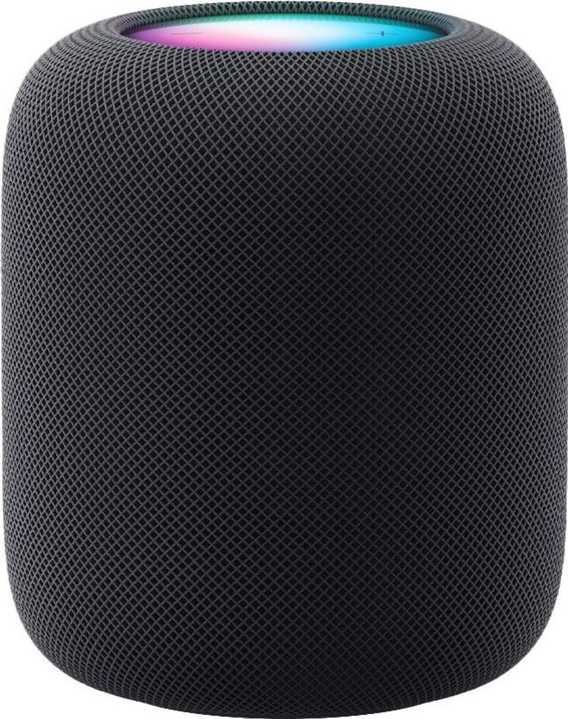 Apple HomePod, Apple Siri, Cilinder, Zwart, Textiel, Productafbeelding 