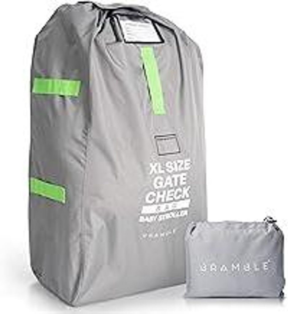 Bramble – XL-Kinderwagentasche fürs Flugzeug – Extra große Kinderwagentasche für Flugreisen – Wasserabweisende Doppel-Kinderwagen-Abdeckun...