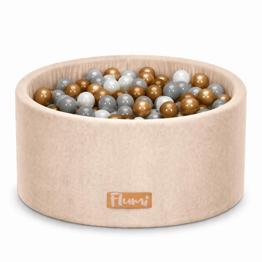 Flumi Bällebad Baby - Bällepool Kinder 90x40cm mit 200 Produktbild 