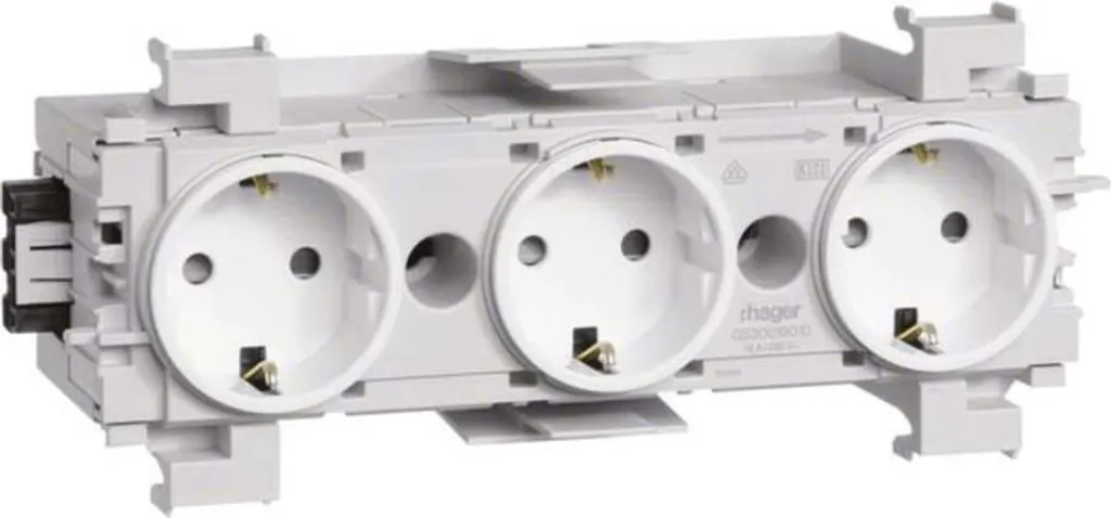 Fini les Multiprises avec la Prise Triple Hager GS30019016 Serrage Wago