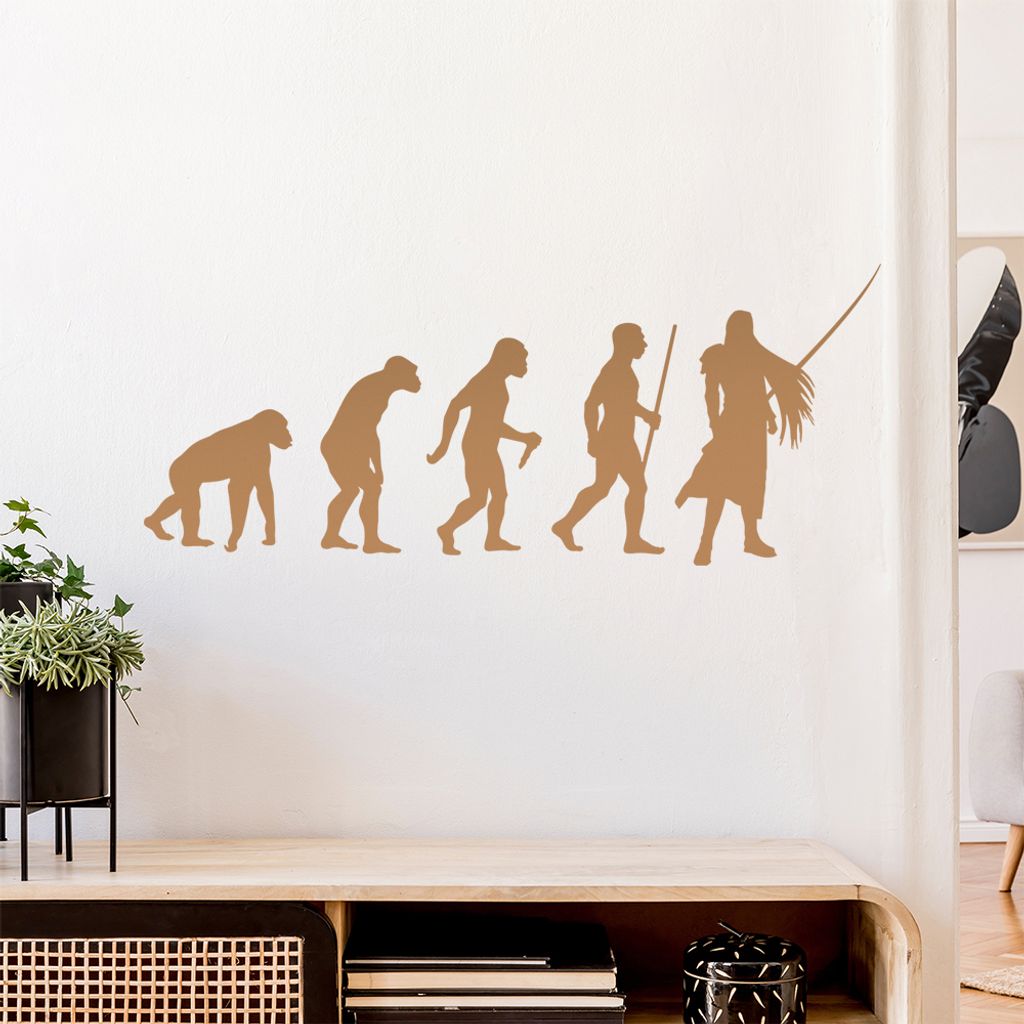 Videospielheld Evolution Wandtattoo Wandaufkleber Wall Sticker - Dekoration, Küche, Wohnzimmer, Schlafzimmer, Badezimmer