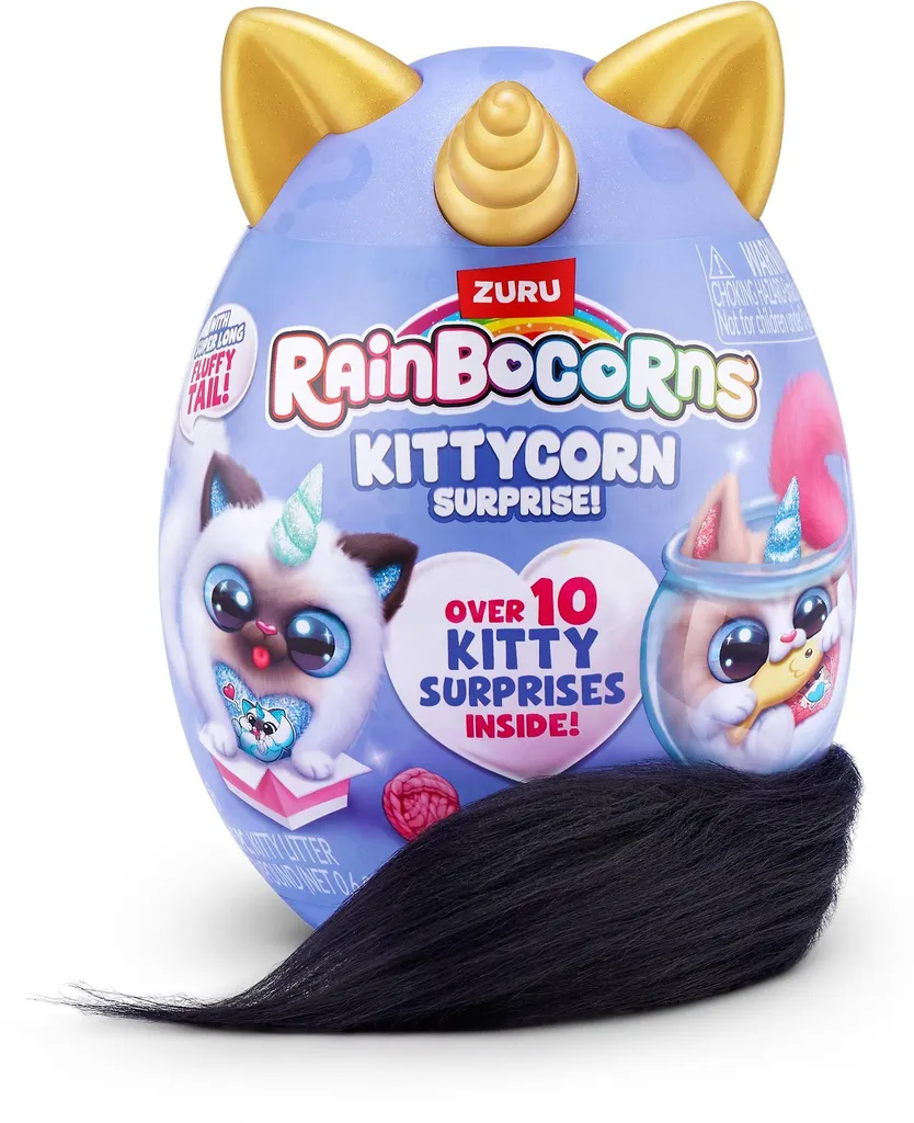 Rainbocorns Kittycorn Surprise série 7 avec queue rose peluche chaton - 2