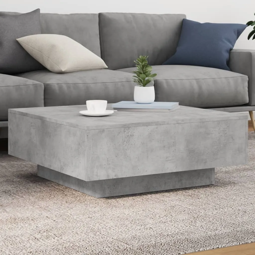 Tavolino Quadrato 80x80 Maison Exclusive Cemento: Stile e Praticità