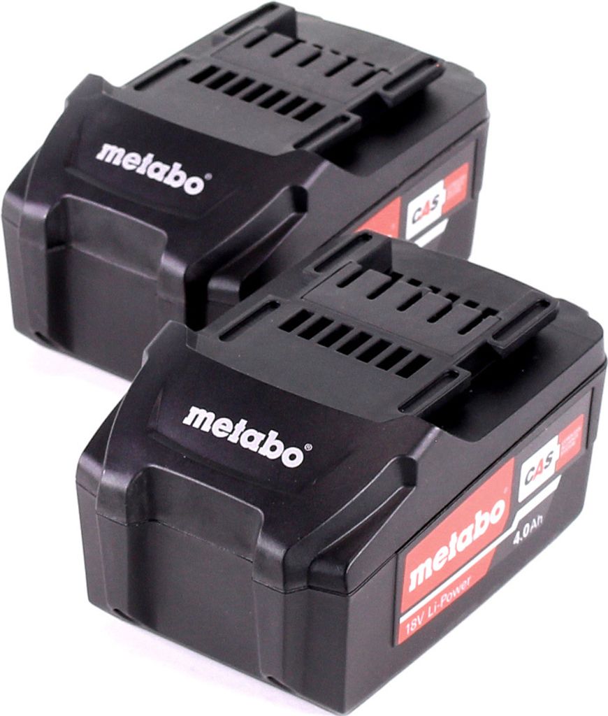 Metabo Akku Set 2x Li-Power Akkupack 18 V 4,0 Ah CAS Li-Ion Produktbild 