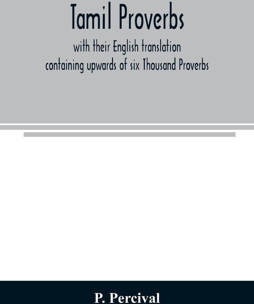 Tamil proverbs