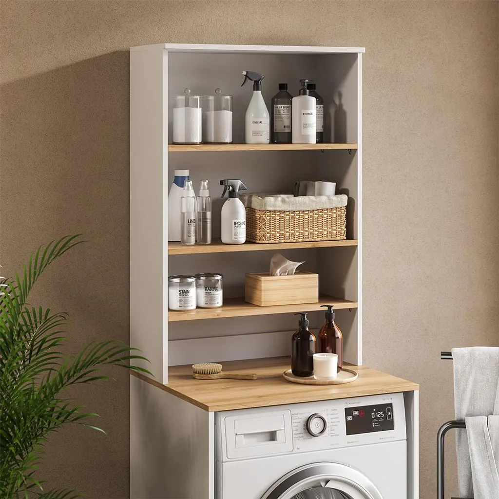 Meuble de rangement suspendu Vicco Viktor avec étagères Blanc Artisan - 3