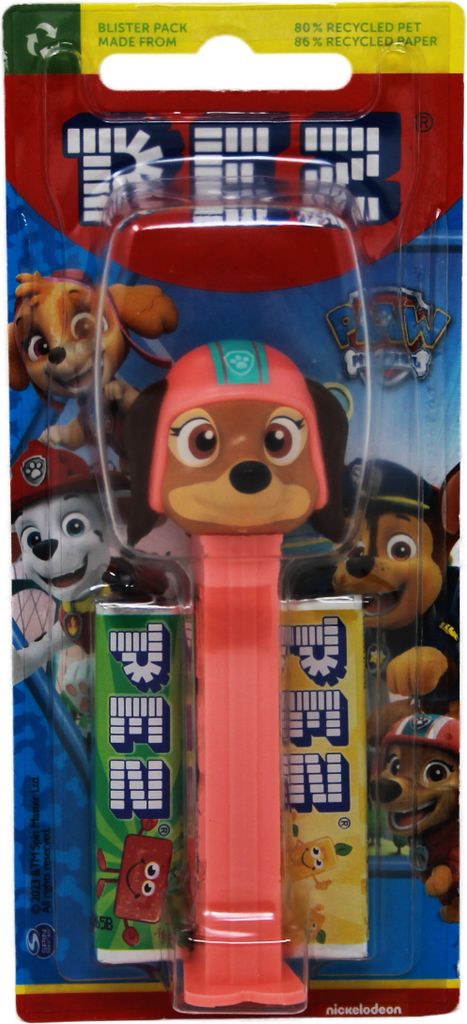PEZ Liberty Figur rosa Spender mit 2 Päckchen süßen Bonbons Produktbild 1