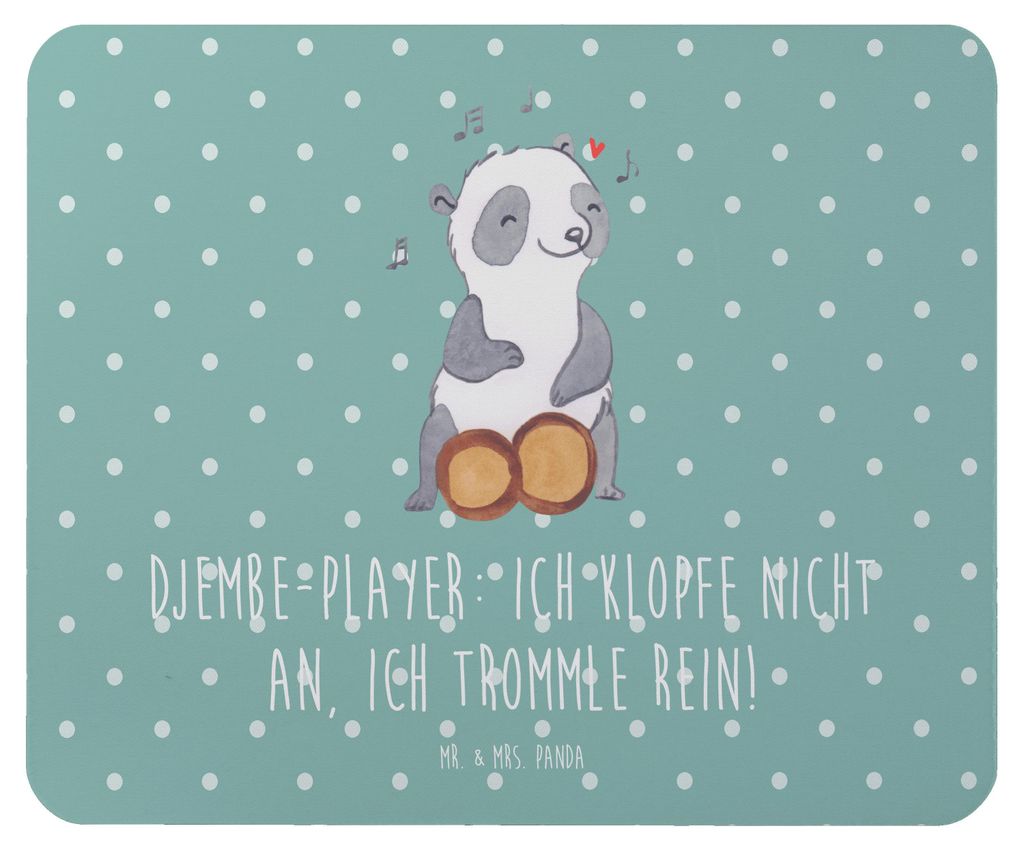 Mr. & Mrs. Panda Mauspad Djembe Rhythmus - Meeresbrise - Geschenk, Instrument, computer mousepad, Geschenkidee, mausteppich, Percussion, Lernen, Tr...