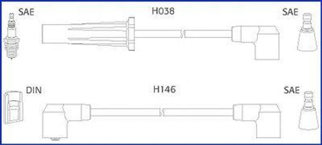 HITACHI 134448 Zündkabelsatz Zündleitungssatz