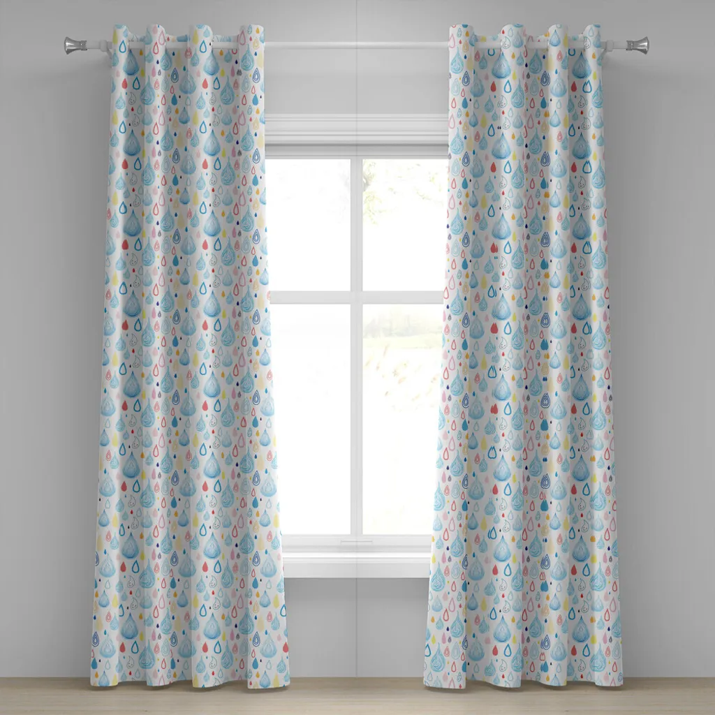 Tenda 2 Pannelli 280x225 ABAKUHAUS Rain: Occhielli Facili e Design