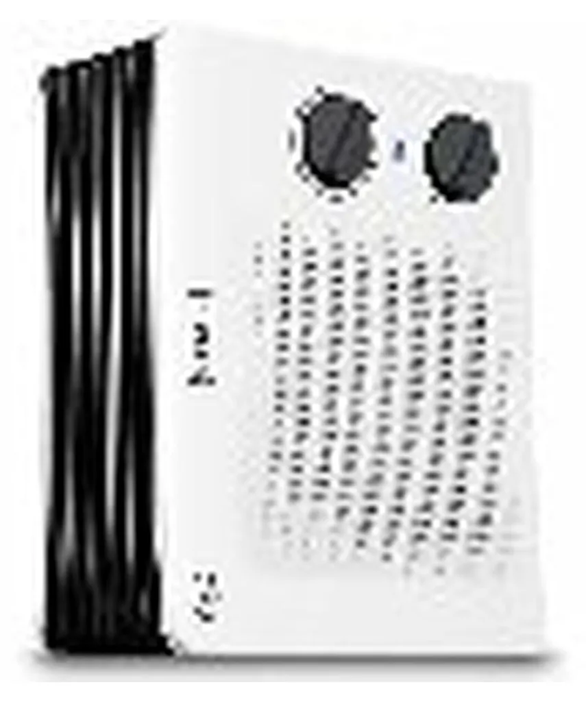 Radiateur soufflant plat 2000W blanc portable pour chauffage d'appoint