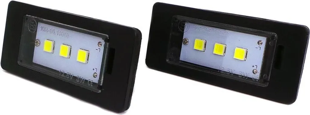 Éclairage plaque LED 2x600lm noir : finissez-en avec les feux ternes