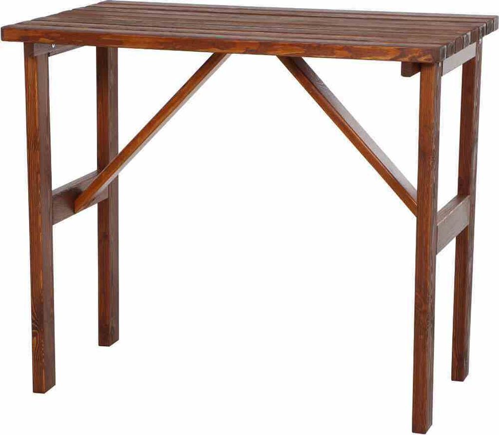 Natura Tessin Bartisch 125x79x108 cm Kiefernholz braun