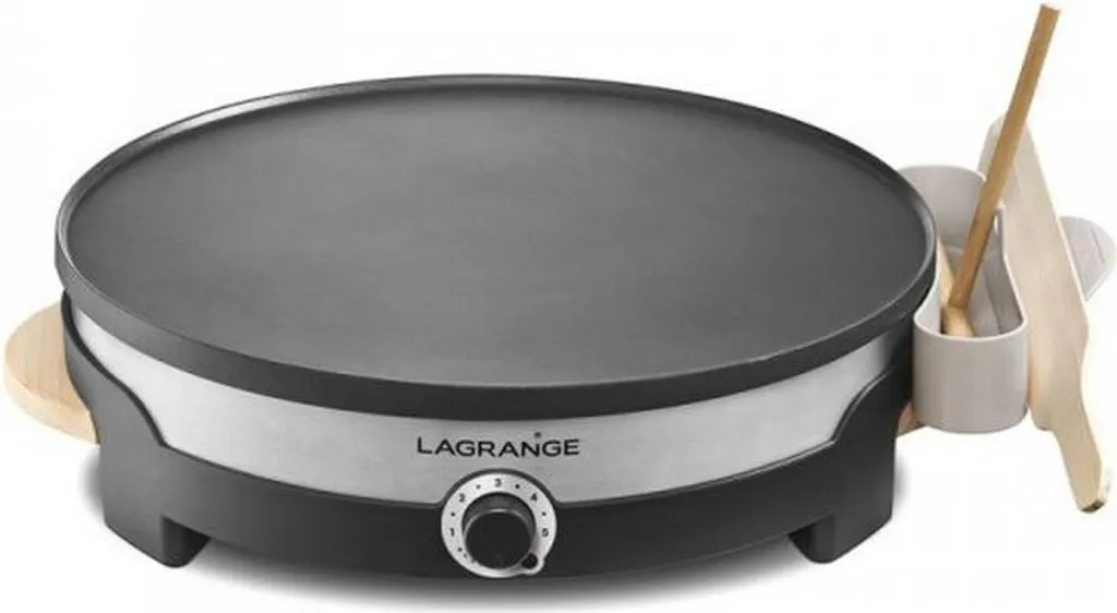 Crêpière Lagrange 1500W Plateau Amovible 35cm et Thermostat de Cuisson