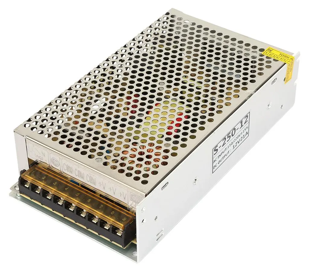 Alimentation 12V 21A anti-surchauffe pour appareils ménagers et outils