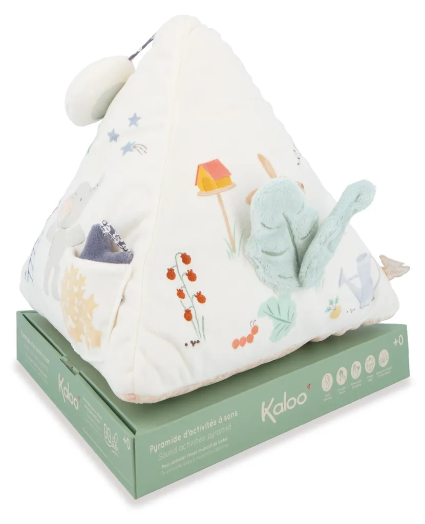 Pyramide sonore Kaloo - Jouet d'activité souple pour l'éveil de bébé