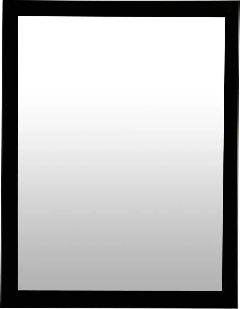 Specchio Rettangolare Nero 5five Basic 34x44 | Arredo Bagno Moderno