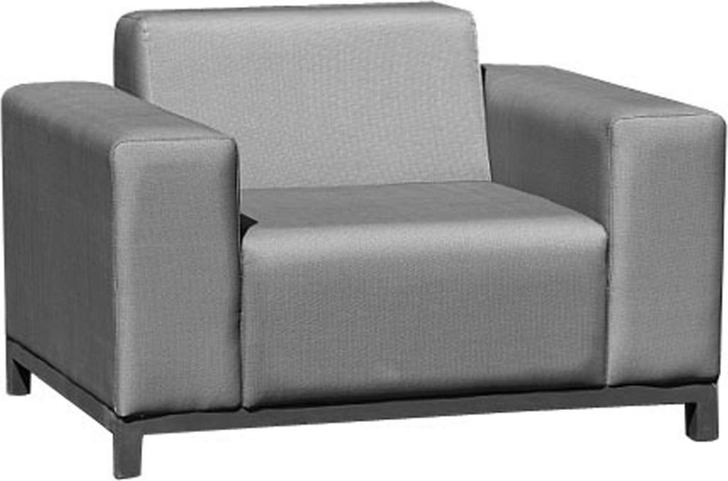 Greemotion Sessel Dallas zum gleichnamigen Soft Loung Set, 105 x 64 x 82 cm, witterungsbeständig, Aluminiumgestell/Textilene, bis 110 kg, in grau