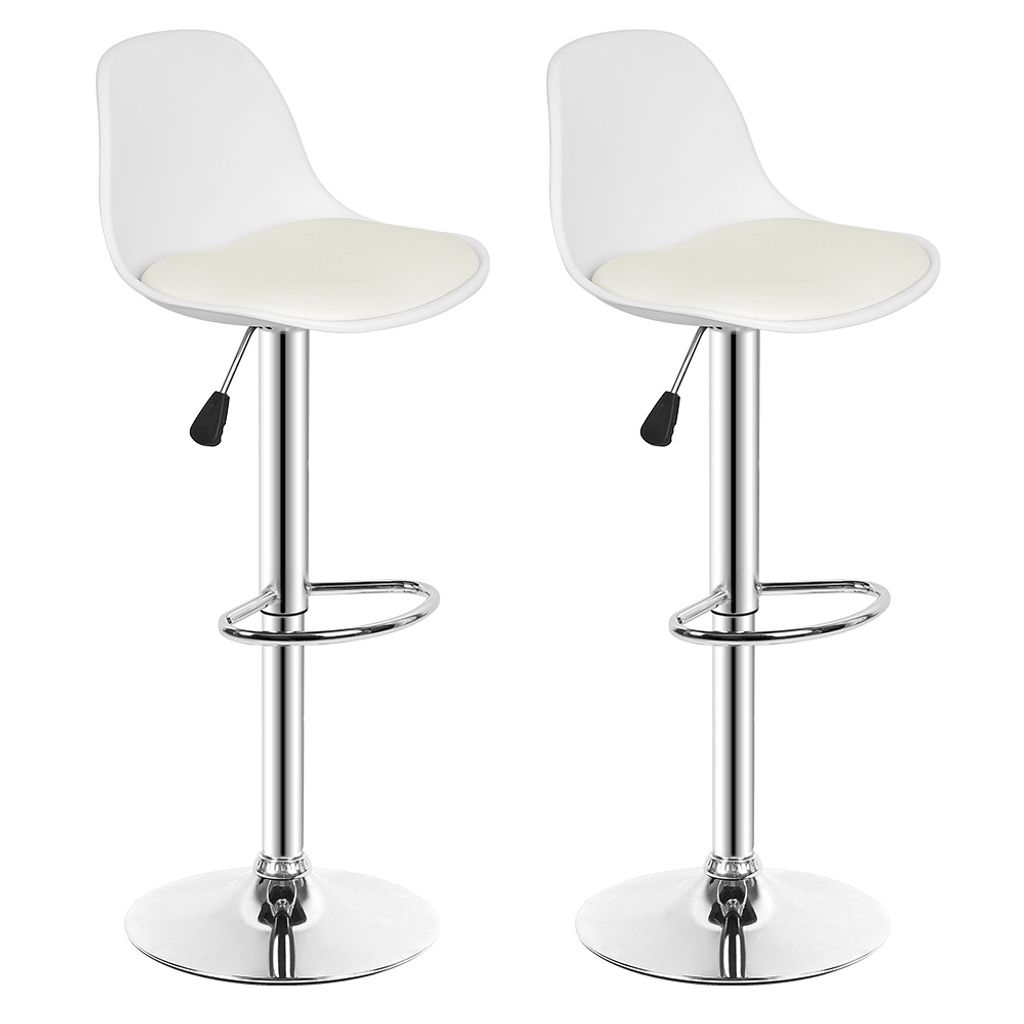 2er Set Barhocker Barstuhl Bistrohocker aus Kunstleder Produktbild 