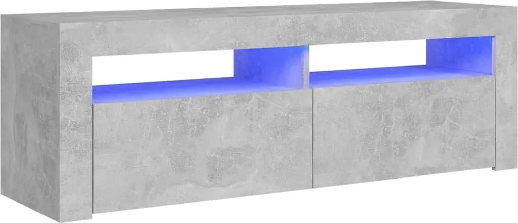 OFFERTA Mobile TV LED 120x35x40 Grigio Cemento | Spedito Subito