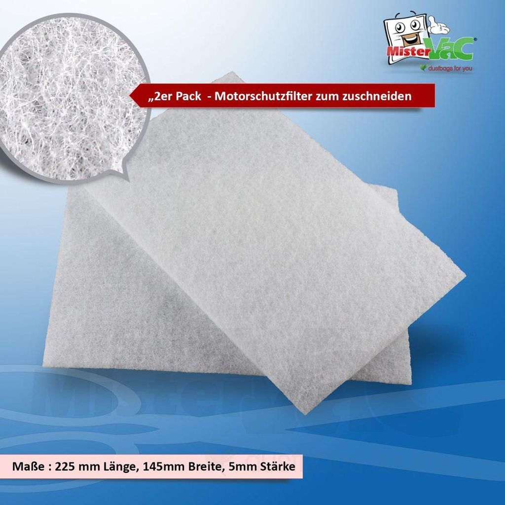 MisterVac Motorschutzfilter Ersatzfilter kompatibel mit Miele Classic C1 Flex SBAF5 HS12