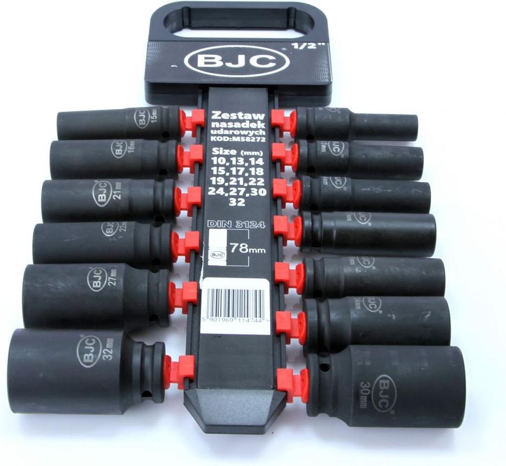 BJC Hlavice nástrčná rázová sada 13 ks, 1/2“, 10-32 mm, 78 Obrázek produktu 