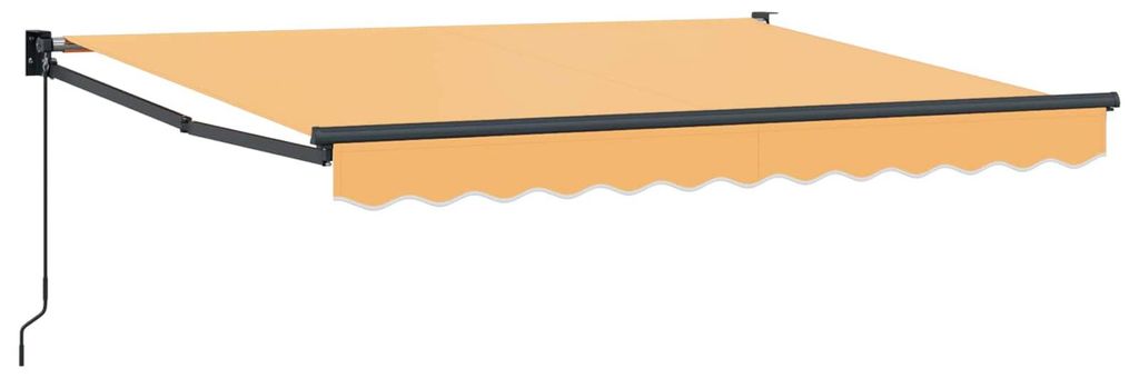 Einziehbare Markise Sand 4 x 2 m 100% Polyester und Aluminium