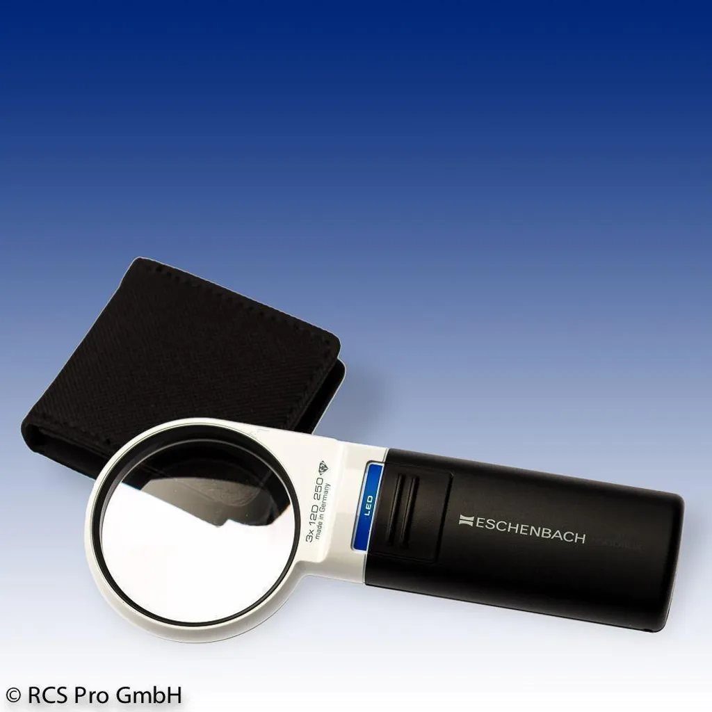 Loupe de lecture LED de poche Eschenbach pour malvoyants 35mm