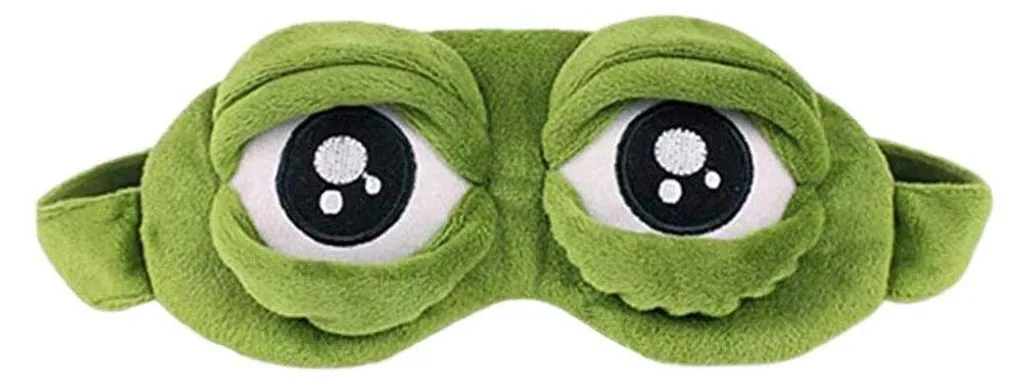 Masque de sommeil grenouille amusant - Protection oculaire occultante