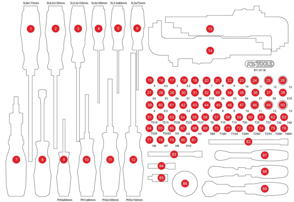 Modulo KS TOOLS 811.0105-97 - Soluzioni per la Gestione Utensili