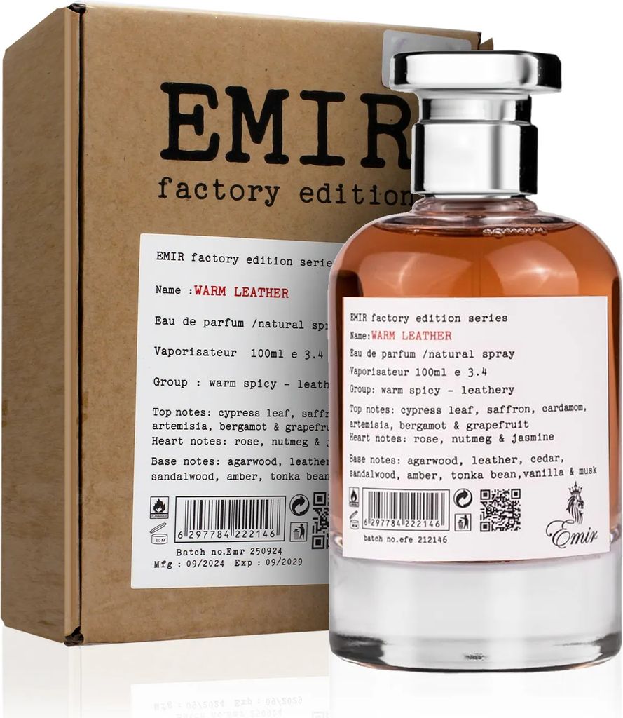 Emir Warm Leather Factory Edition woda perfumowana unisex Zdjęcie produktu 
