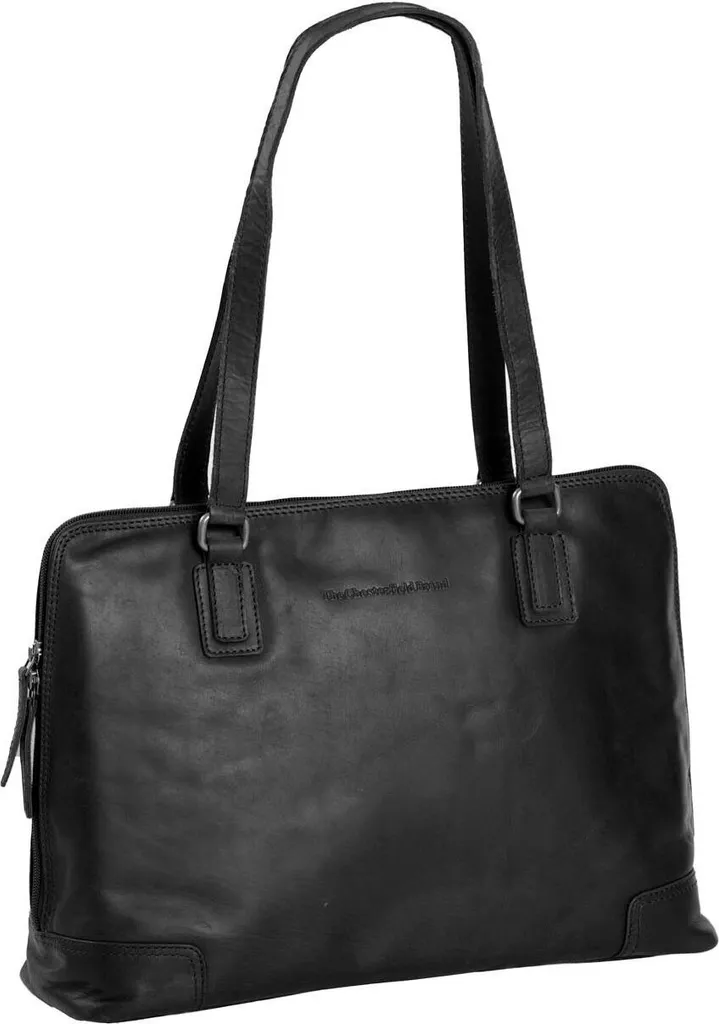 Sac Business Cuir Noir Flint pour Travail et Transport Ordinateur 15"