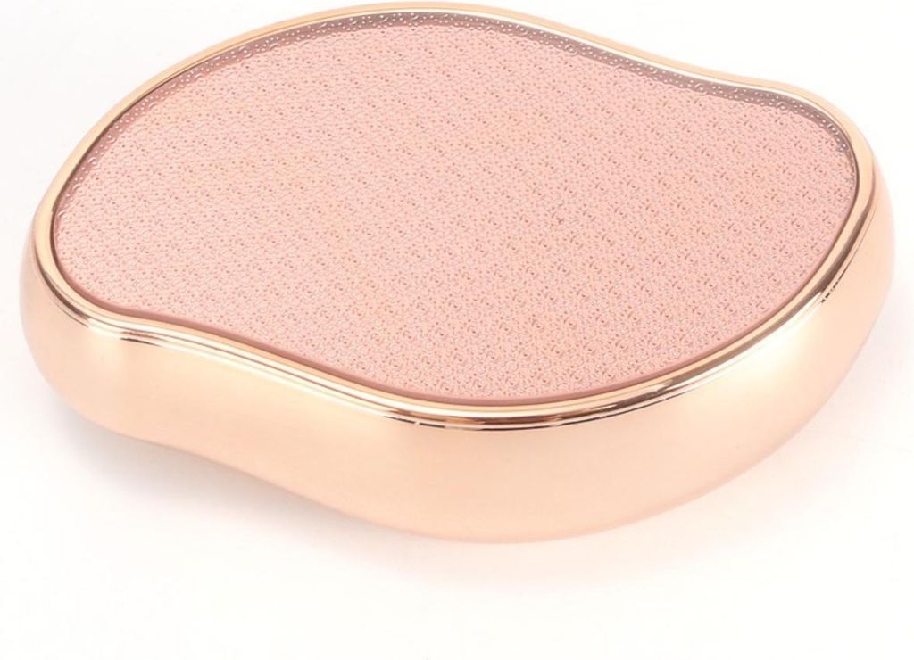 INF Mini-Fußfeile Edelstahl - Nano-Glas Hornhautentferner & Fußpflege Roségold