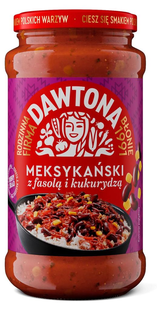 Dawtona Sos Meksykański Fasola Kukurydza 520 g Zdjęcie produktu 