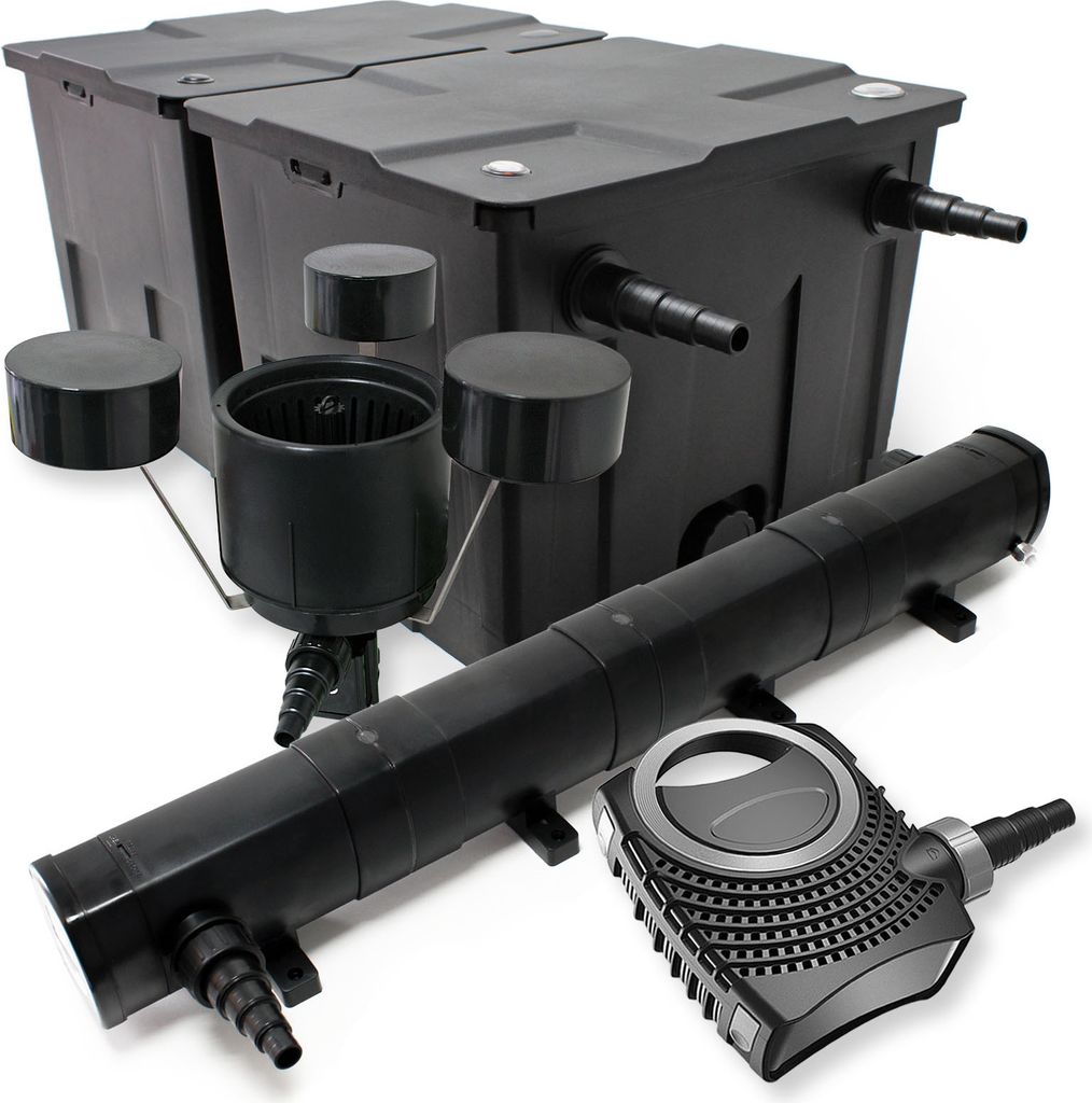 Wiltec Komplettset: CBF-350B Teichfilter bis 60000 L Produktbild 
